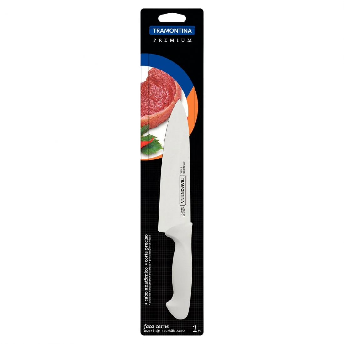 FACA INOX N.08 CHEF PREMIUM REF.188 TRAMONTINA