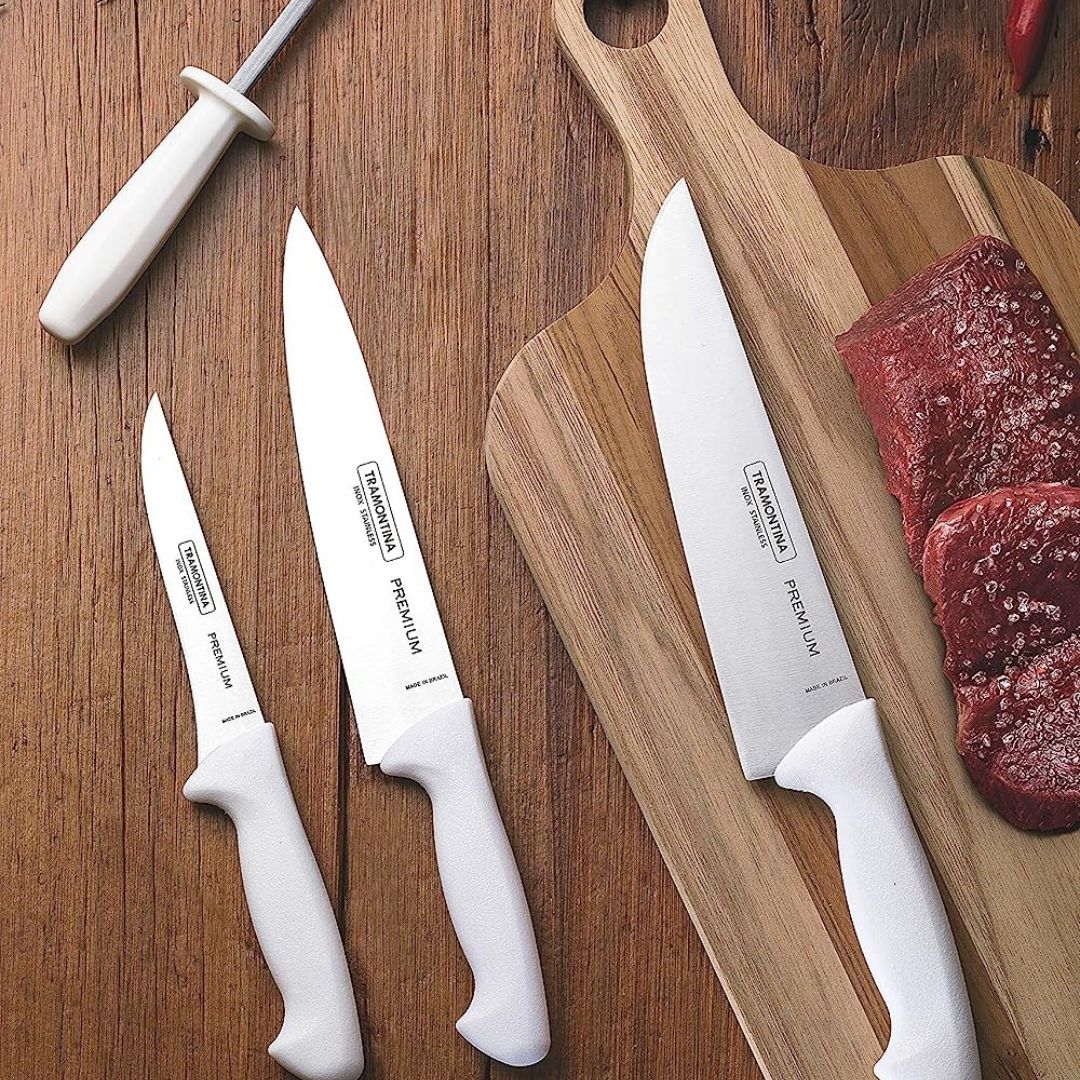 FACA INOX N.08 COZINHA PREMIUM REF.188 TRAMONTINA