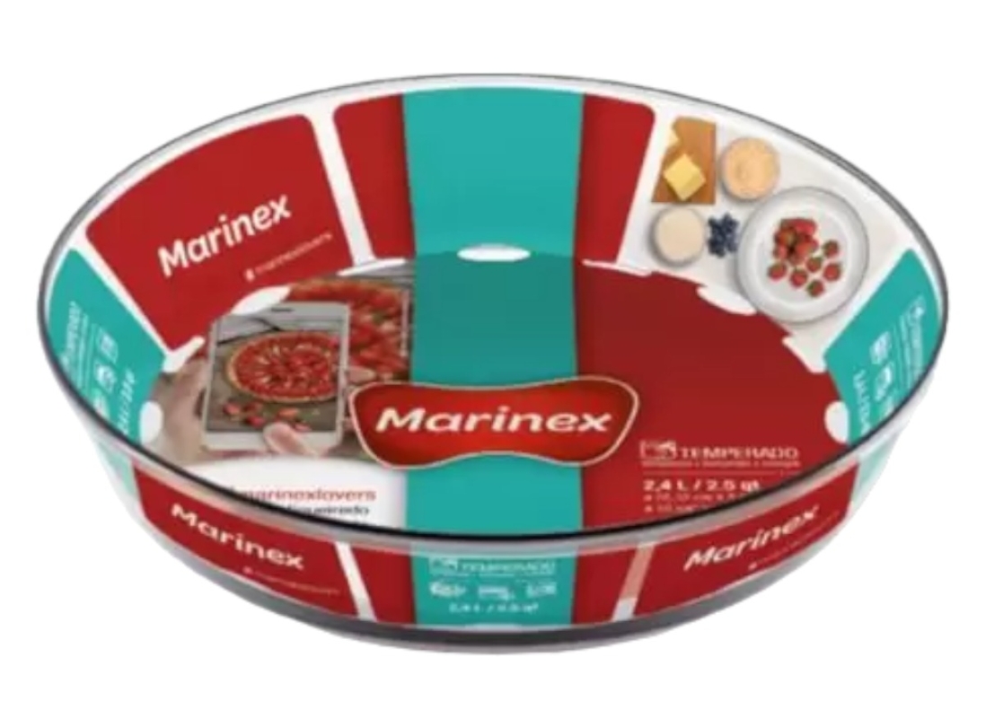 ASSADEIRA VIDRO RED 2,4LTS TEMPERADO NADIR