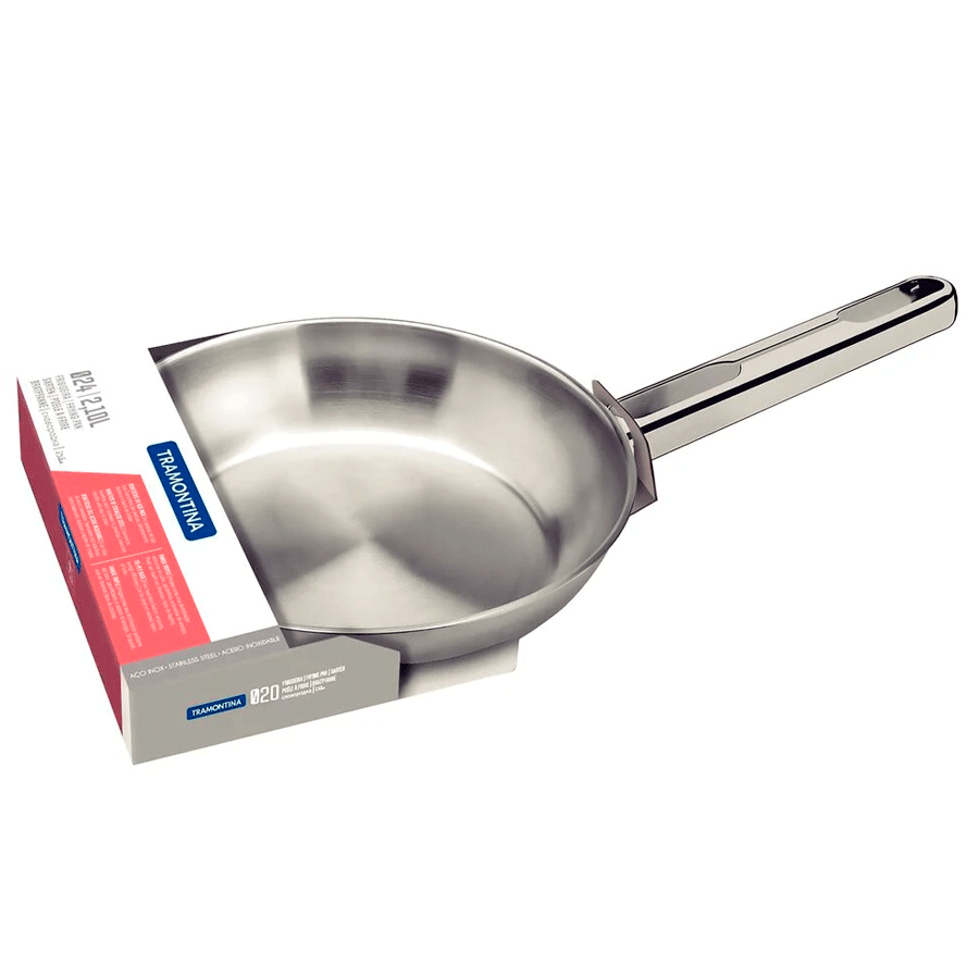 FRIGIDEIRA INOX N.24 ALLEGRA/240 FUNDO TRIPLO TRAMONTINA
