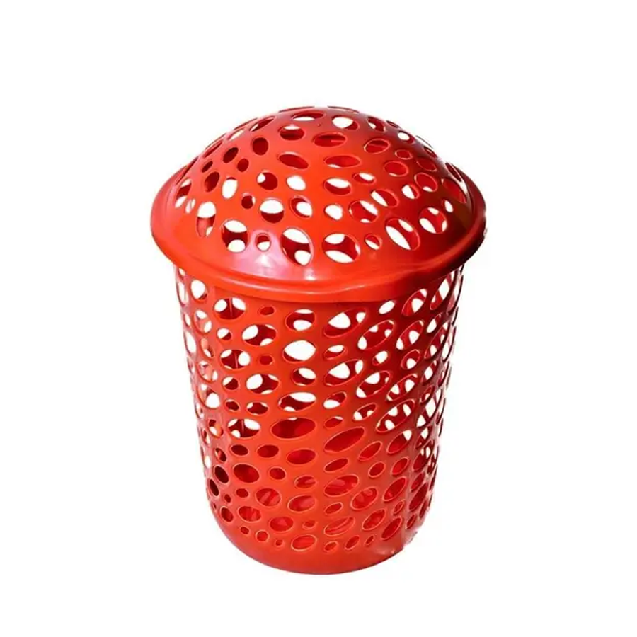 CESTO TELADO 60LTS C/TAMPA COLOR MILPLASTIC