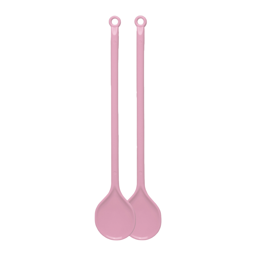 COLHER MINGAU PLASTICA C/2 ROSA MILPLASTIC