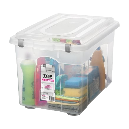 CAIXA 56,1LTS ORGANIZADORA FLEX BRANCA REF.975 SANREMO