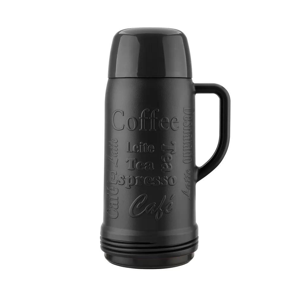 GARRAFA TERMICA 1LT ARABICA PRETO INVICTA