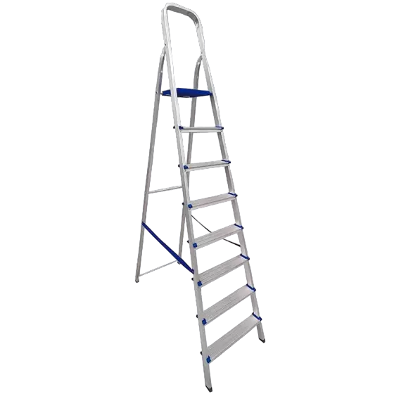 ESCADA DE ALUMINIO 8 DEGRAUS MOR