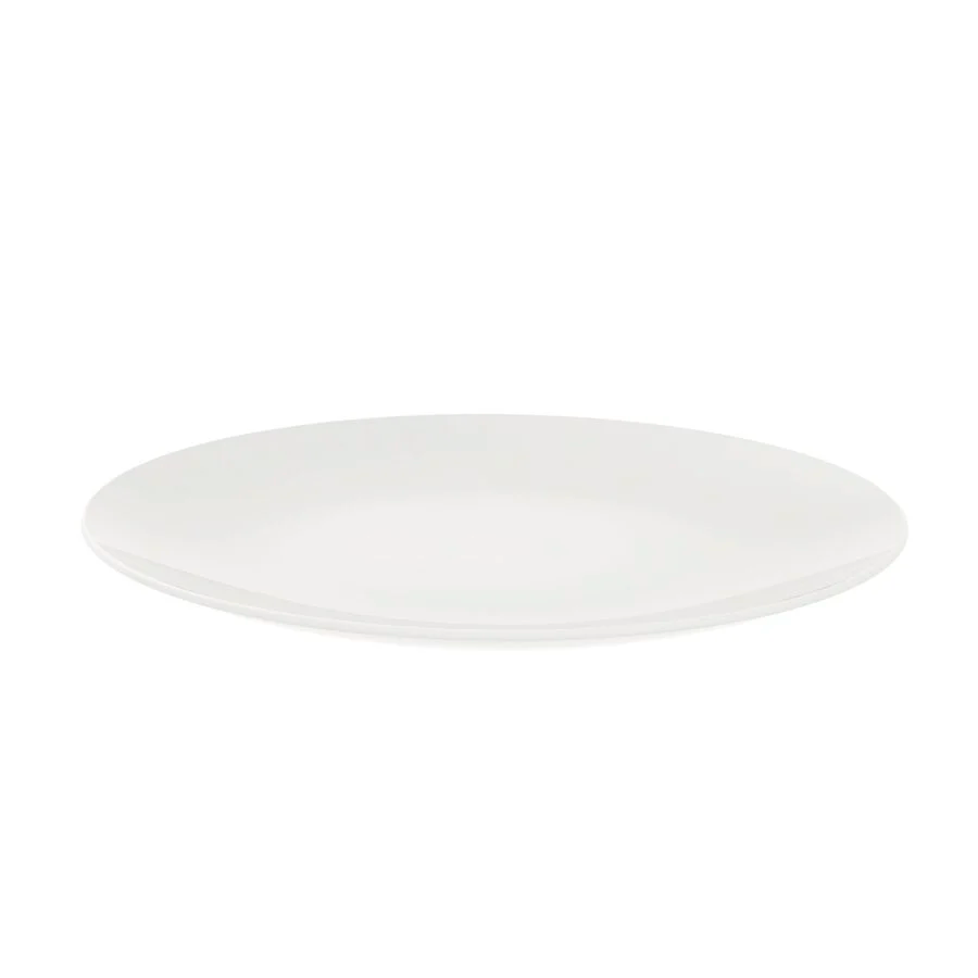 PRATO RASO PORCELANA 25CM COM BORDA BRANCO TRAMONTINA