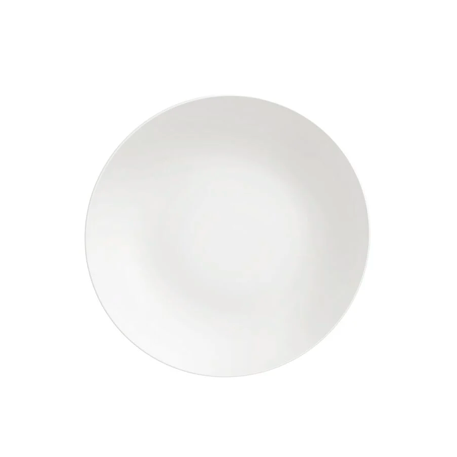 PRATO RASO PORCELANA 25CM COM BORDA BRANCO TRAMONTINA