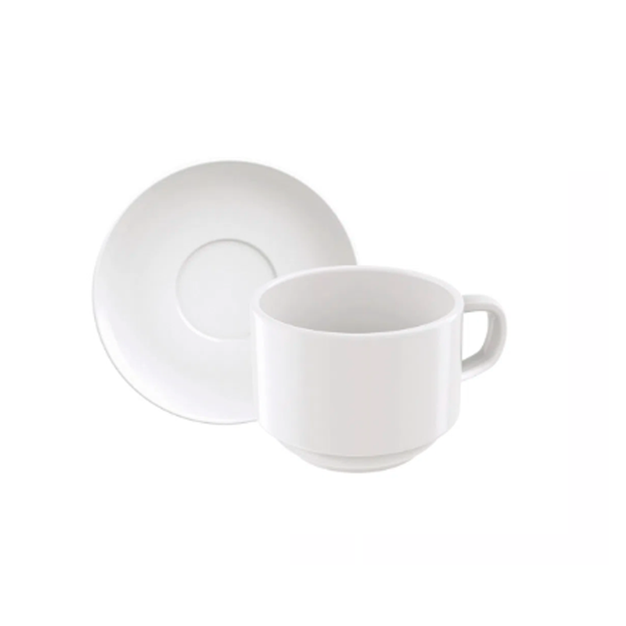 XICARA LOUCA CHA C/PIRES 240ML BRANCA TRAMONTINA