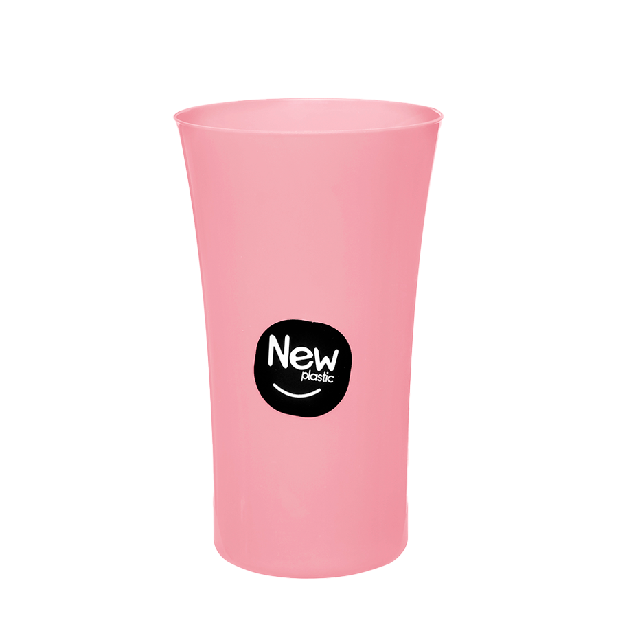 COPO PLASTICO 450ML PLUS ROSA MILPLASTIC