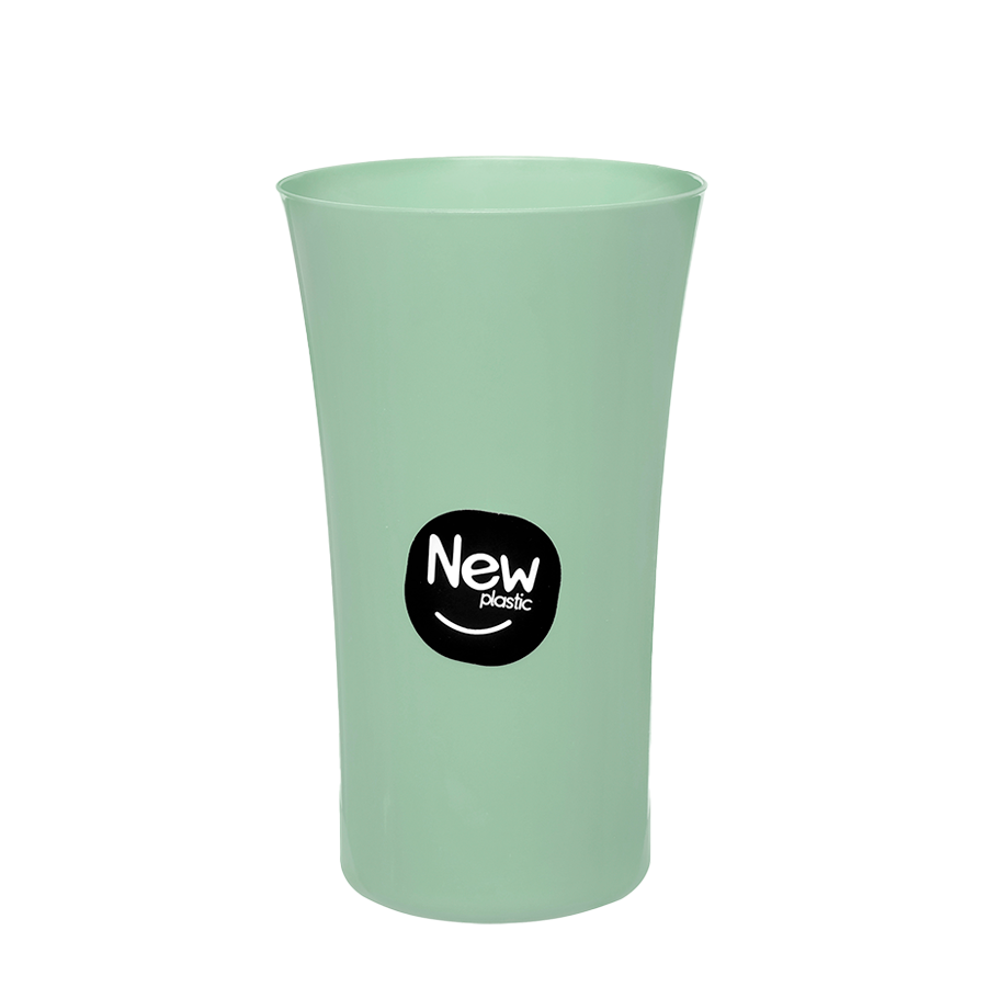 COPO PLASTICO 450ML PLUS VERDE MILPLASTIC