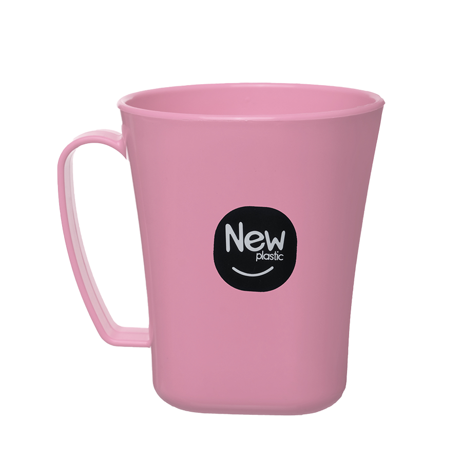 CANECA PLASTICA 410ML SOFT ROSA BABY MILPLASTIC