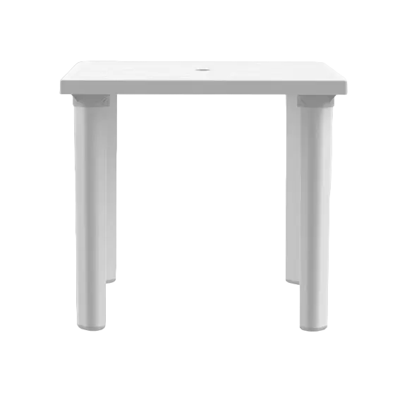 MESA QUADRADA DESMONTAVEL 80X80 BRANCA INJEPLASTEC