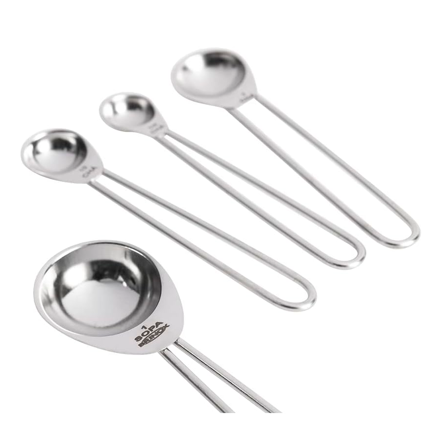 CONJ MEDIDORES INOX C/4 TIPO COLHER REF.2203300 BRINOX