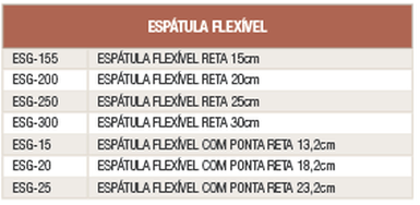 ESPATULA FLEXIVEL CURVA 13CM ECG-133 SOLRAC