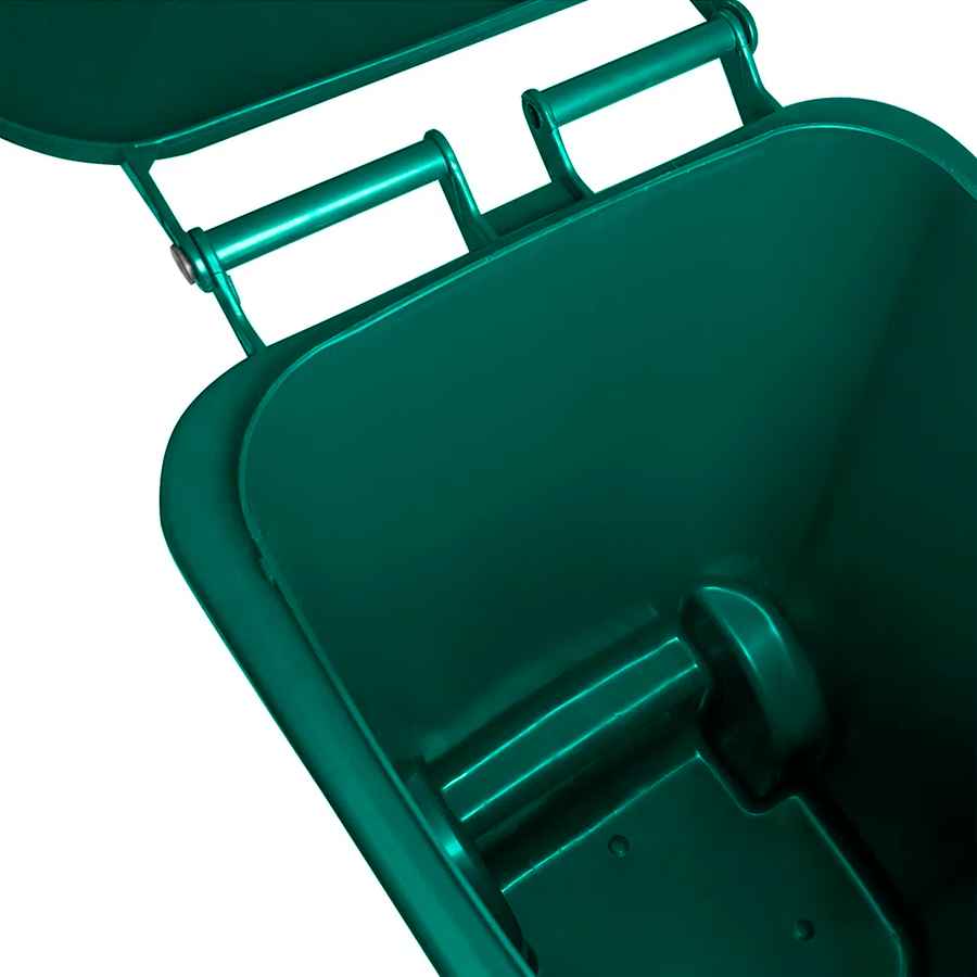 LIXEIRA 240LTS COLETOR C/RODAS VERDE LAR PLASTICOS