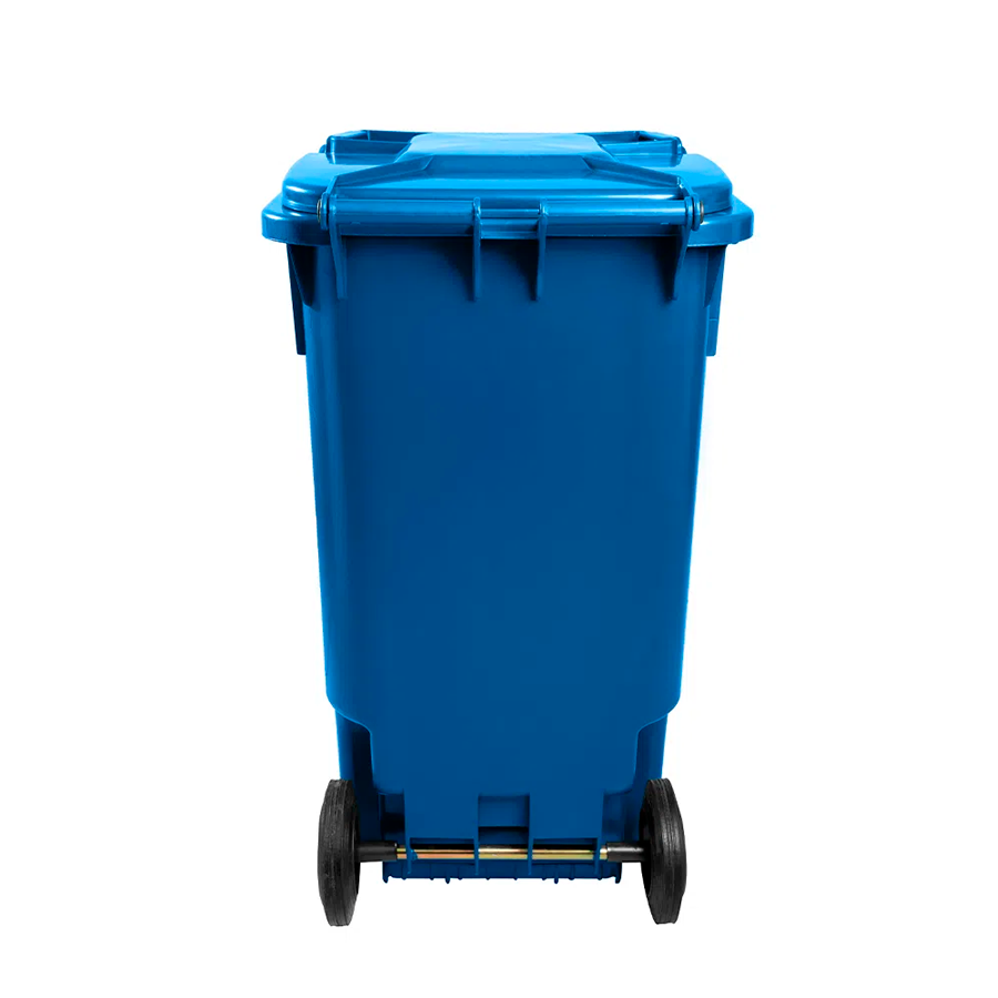 LIXEIRA 240LTS COLETOR C/RODAS AZUL LAR PLASTICOS