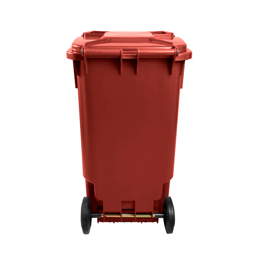 LIXEIRA 240LTS COLETOR C/RODAS MARROM LAR PLASTICOS