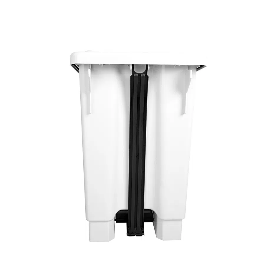 LIXEIRA 50LTS C/PEDAL BRANCA LAR PLASTICOS