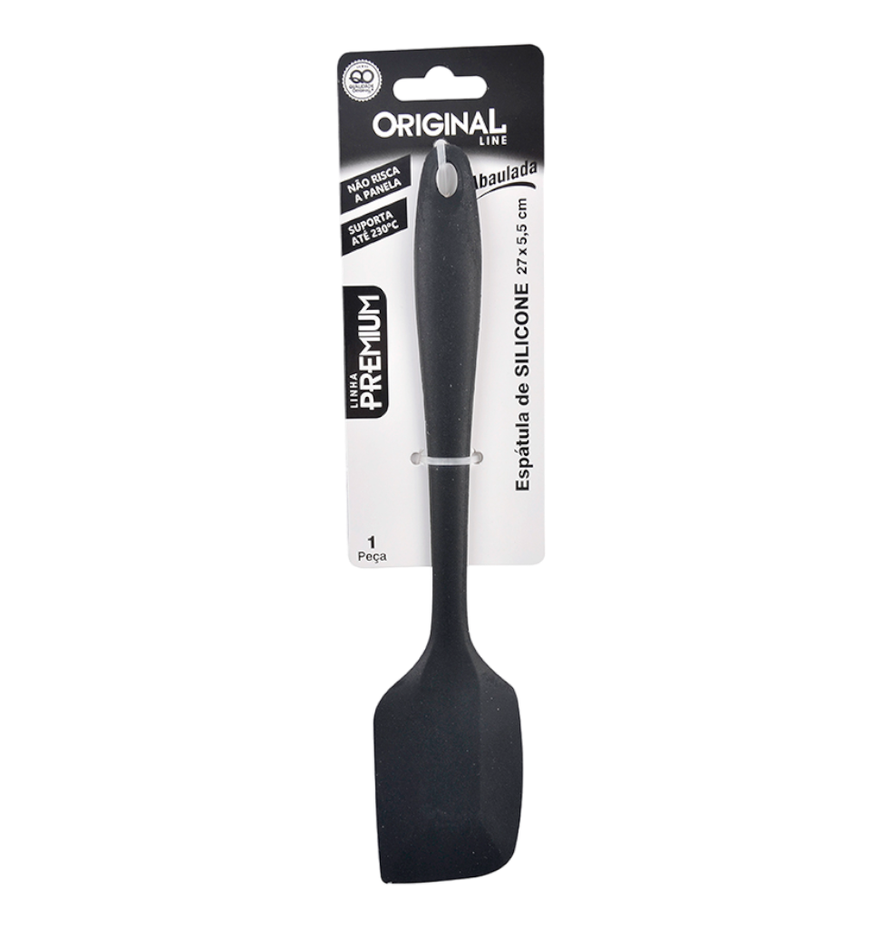 ESPATULA DE SILICONE RETA 27CM PREMIUM REF.SL0615 ORIGINAL
