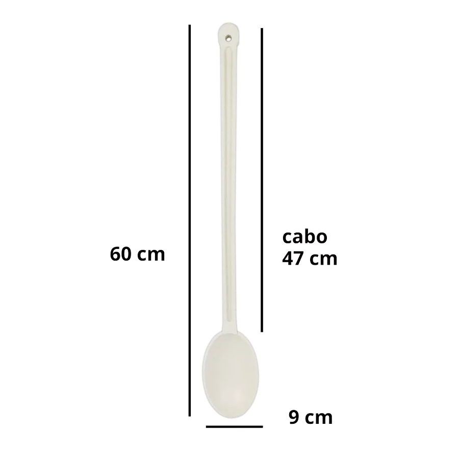 COLHER POLIPROPILENO 60CM REF.CN-60 SOLRAC