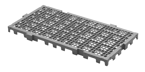 ESTRADO C/10 50X25X2,5 CINZA LAR PLASTICOS