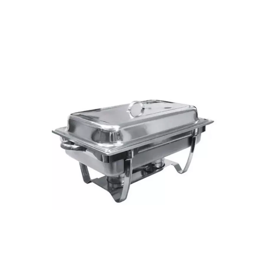 RECHAUD INOX C/2 CUBAS E 2 QUEIMADORES REF.GP169 GP INOX