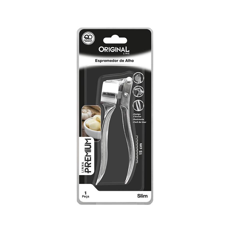 ESPREMEDOR DE ALHO INOX PREMIUM REF.SL0359 ORIGINAL