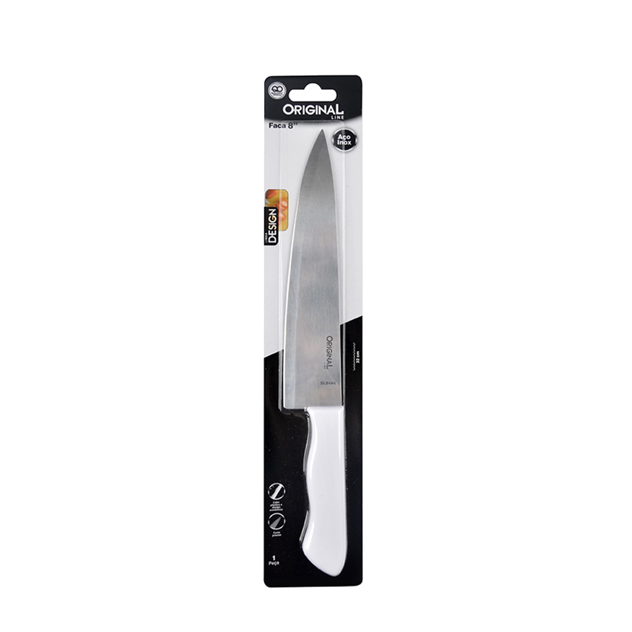 FACA INOX N.08 CABO BRANCO PEIXEIRA DESIGN REF.444 ORIGINAL