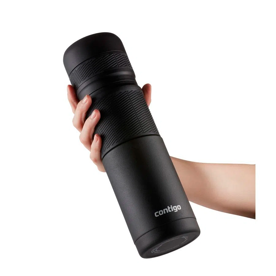 GARRAFA TERMICA 739ML INOX PRETO CONTIGO