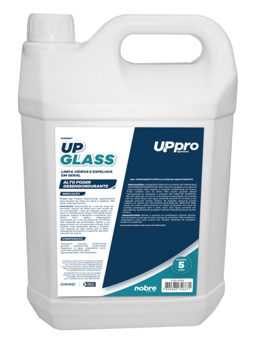 LIMPA VIDRO 5LTS UP GLASS UPPRO NOBRE