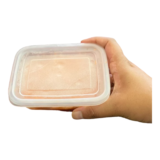 POTE 0,350ML RETANGULAR TRANSPARENTE REF.1126 UNINJET