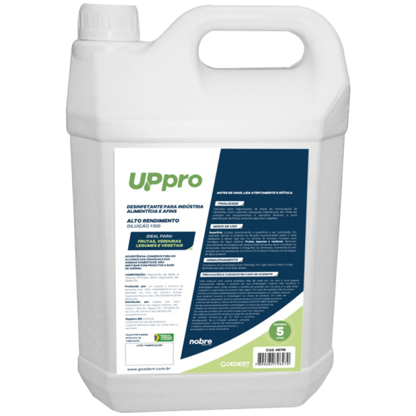 HIGIENIZADOR P/FRUTAS VERDURAS E SUPERFICIES 5L ( 1:100) NOBRE