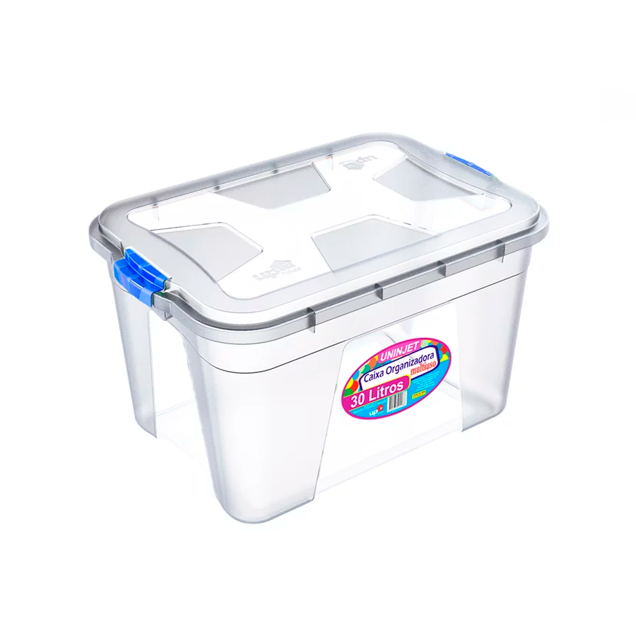CAIXA 30LTS ORGANIZADORA BRANCA REF.0453 UNINJET