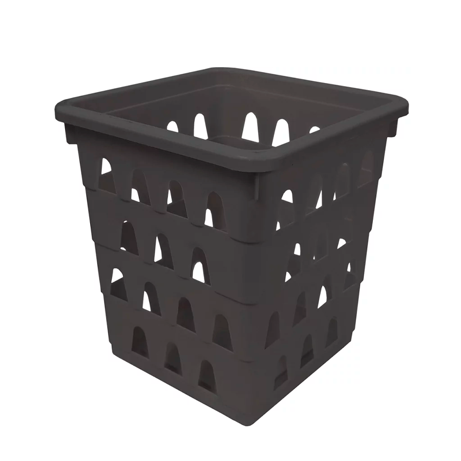CESTO PLASTICO QUADRADO PRETO PEQUENO REF.0690 UNINJET