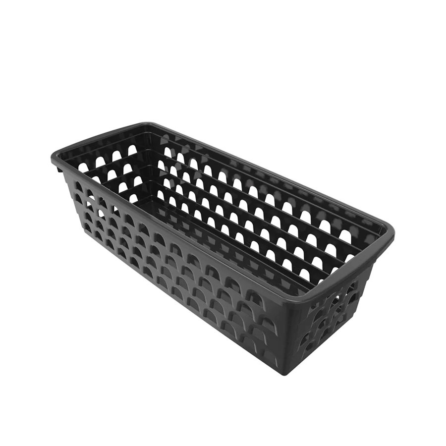 CESTO PLASTICO RETANGULAR PRETO REF.0693 UNINJET