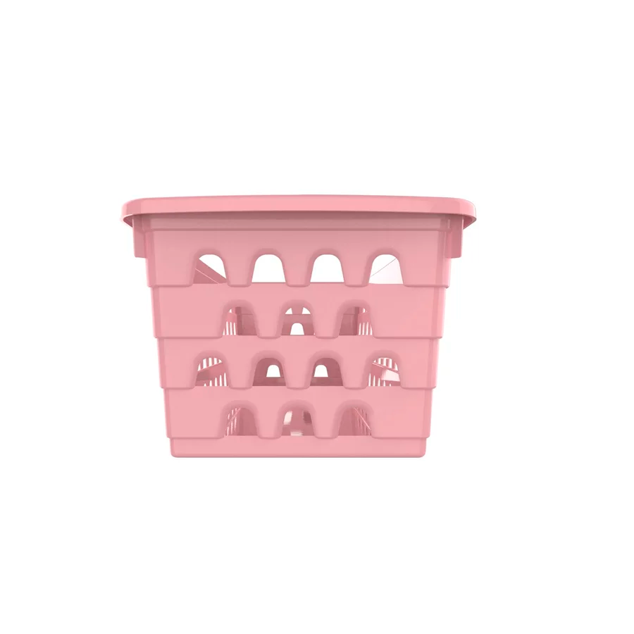CESTO PLASTICO RETANGULAR ROSA REF.1044 UNINJET