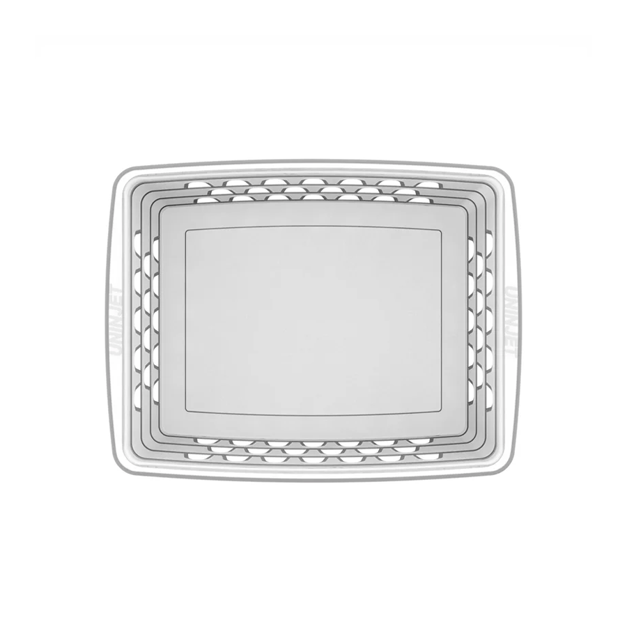 CESTO PLASTICO RETANGULAR BRANCO MEDIO REF.1119 UNINJET