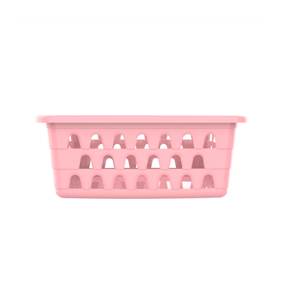 CESTO PLASTICO RETANGULAR ROSA PP REF.1029 UNINJET