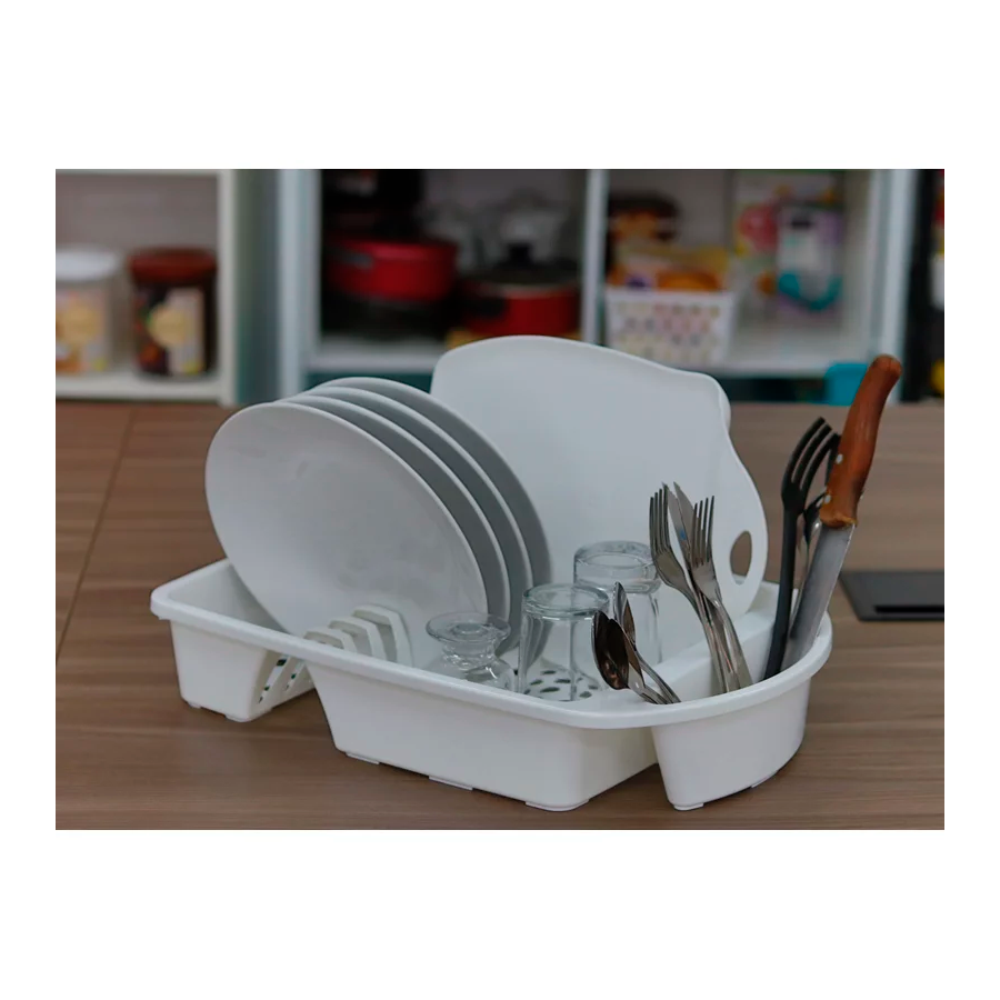 ESCORREDOR PRATO PLASTICO BRANCO REF.0617 UNINJET