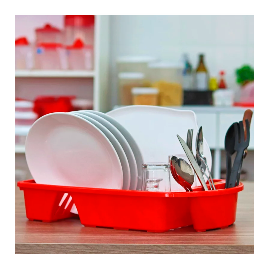 ESCORREDOR PRATO PLASTICO VERMELHO REF.1038 UNINJET