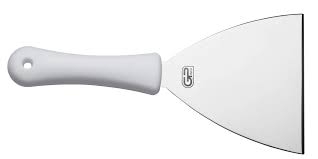 ESPATULA INOX N.10 RETA CABO BRANCO REF.GP341 GP INOX