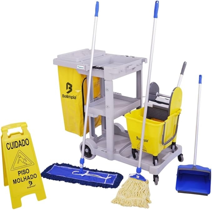 KIT LIMPEZA N.03 AMARELO BRALIMPIA