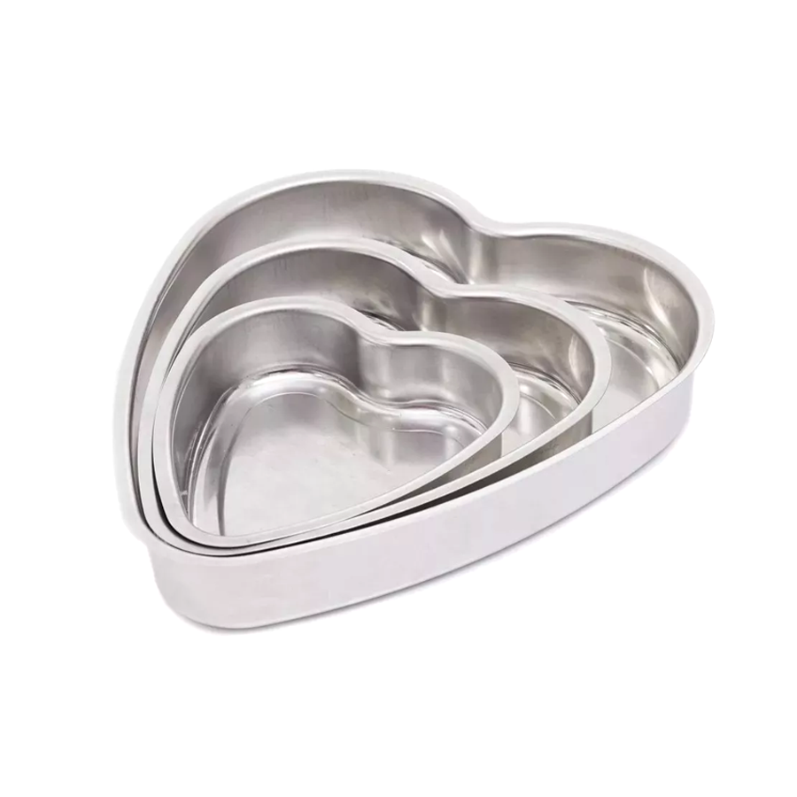 CONJUNTO DE ASSADEIRA CORACAO C/3 ALUBAC