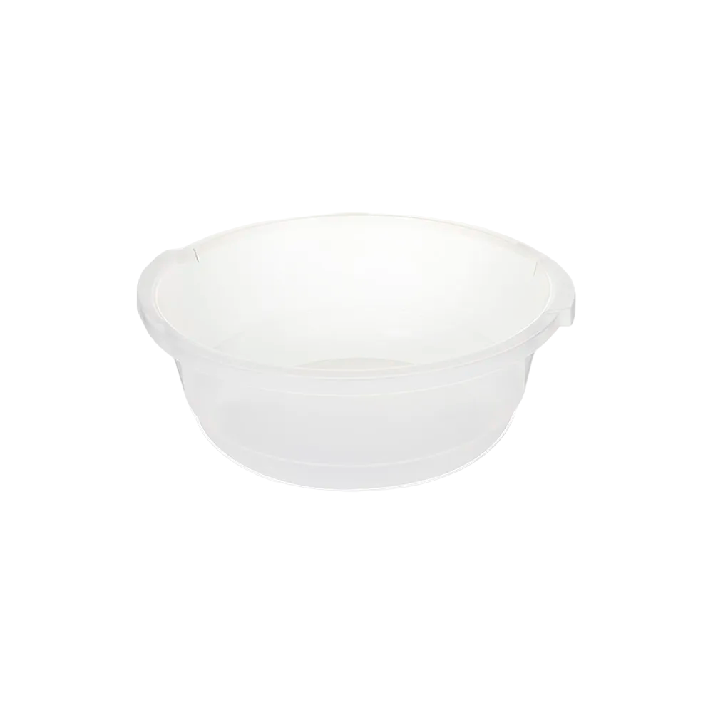 BACIA 02,5LTS TRANSPARENTE BRANCA REF.125 PLASVALE