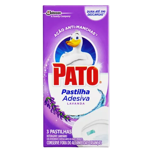 DESODORANTE PASTILHA ADESIVA C/3 LAVANDA PATO