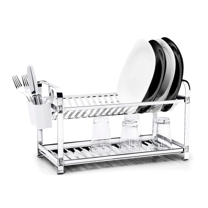ESCORREDOR PRATO INOX DUPLO 20 PRATOS REF.2020 MAK INOX