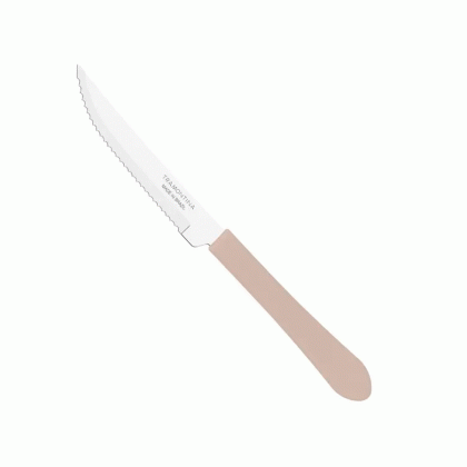 FACA INOX MESA CABO PLASTICO CINZA LEME TRAMONTINA
