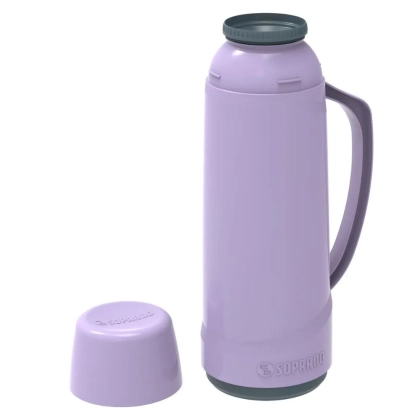 GARRAFA TERMICA 1LT CRISTAL LAVANDA SOPRANO