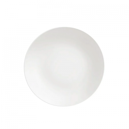 PRATO RASO PORCELANA 25CM COM BORDA BRANCO TRAMONTINA