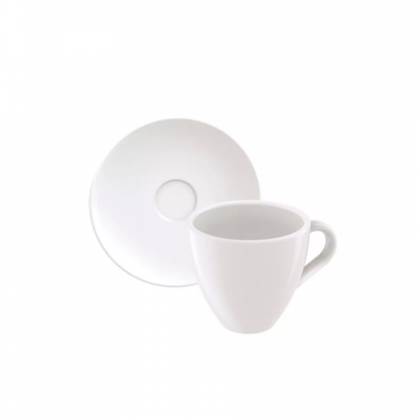 XICARA VIDRO CAFE C/PIRES 95ML BRANCA TRAMONTINA